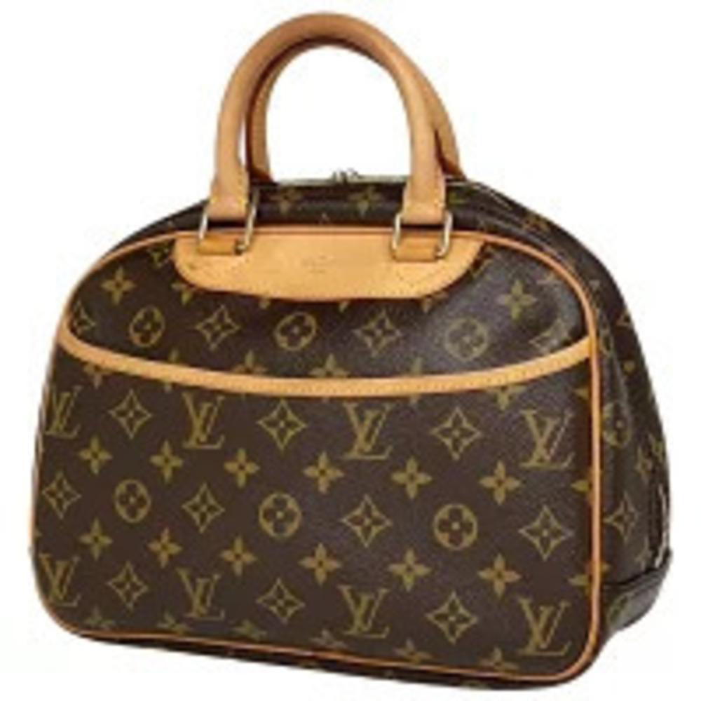 Louis Vuitton Trouville Boston Bag Handbag Monogram Brown